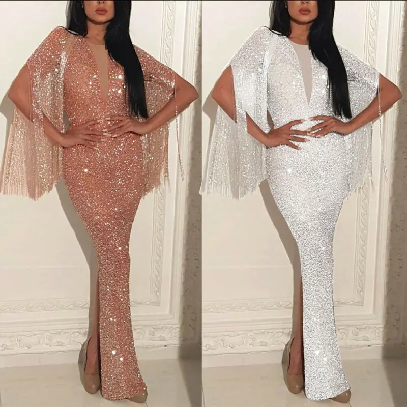 Женские блесток элегантное вечернее платье дамы сексуальное нижнее белье с