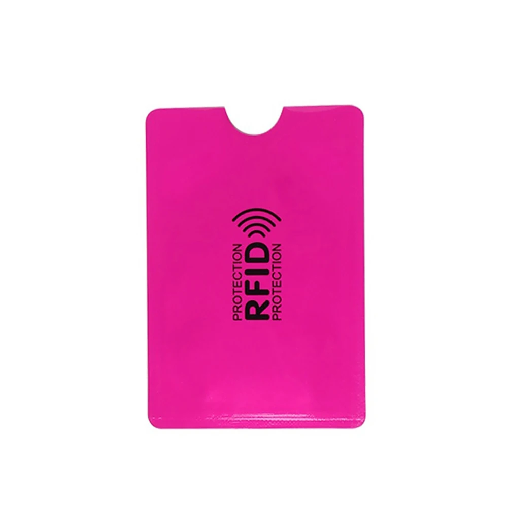 10 шт. Алюминиевый RFID блокирующий держатель карты Чехол Противоугонный защитный