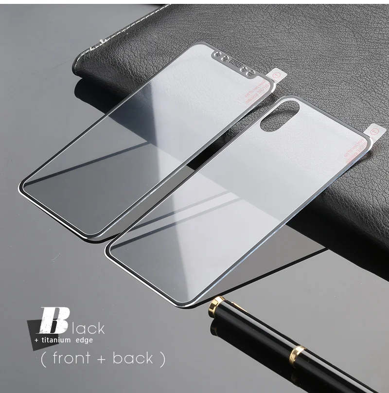 Закаленное стекло для iPhone X XS 8 7 Plus 3D изогнутый край передняя и задняя Защита