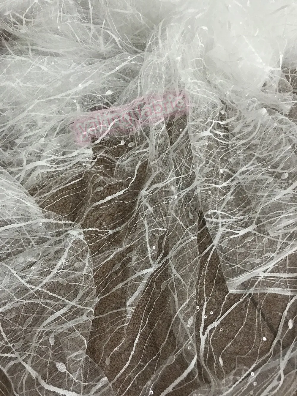 good quality yaking-42064 embroidered French lace fancy glitter African net fabric for party dress | Дом и сад