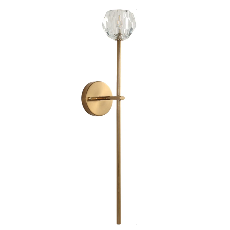 1 head wall lamp B Европейский Золотой медный цвет ветка дерева светодиодный светильник G4 стеклянный Хрустальный светодиодный светильник современный подвесной светильник - Цвет абажура: 1 head wall lamp B