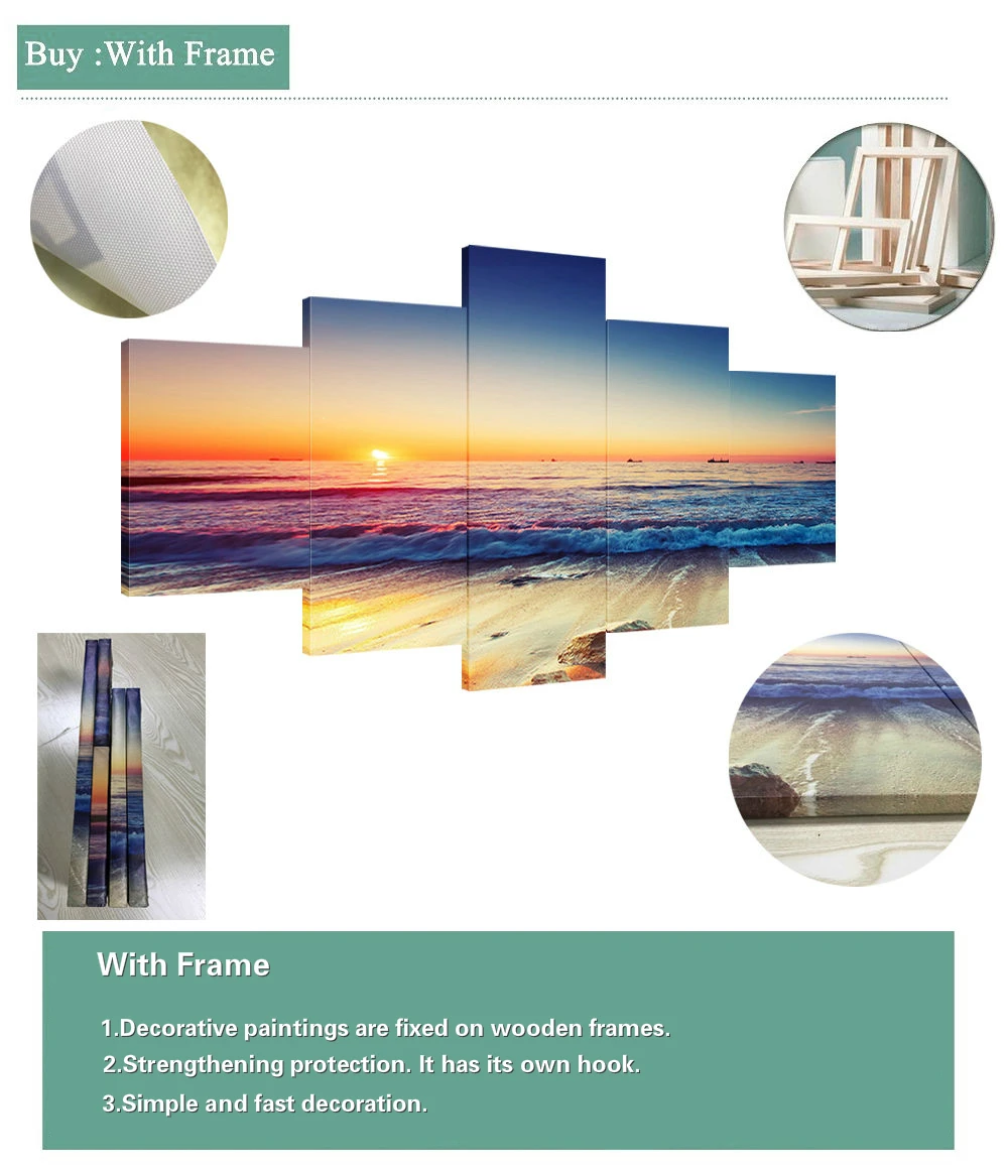 

Modular Canvas Painting Wall Art 5 Pieces Universe Planet Outer Space Picture Decor Home Living Room Artwork Frame Modern Prints