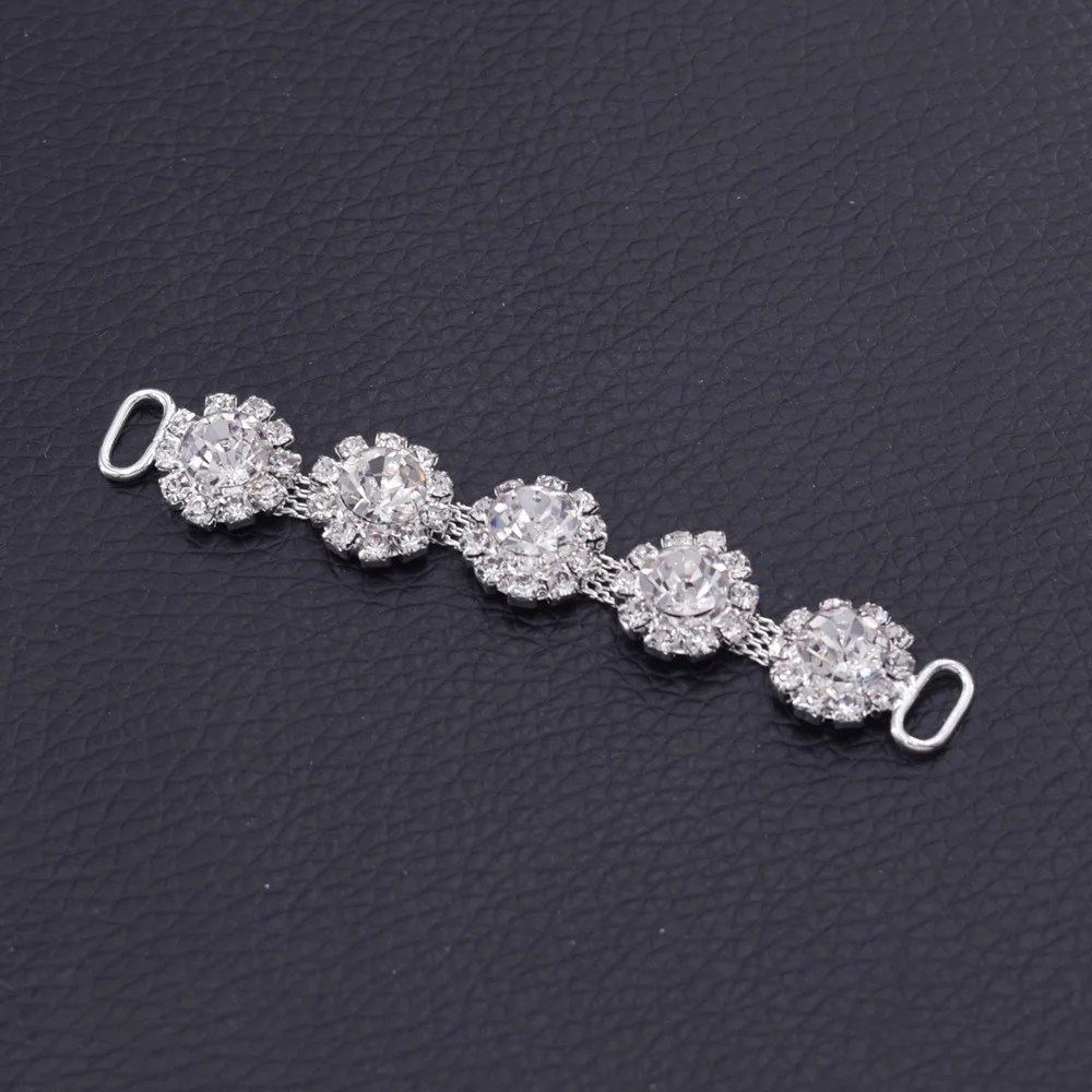 10 шт./лот швейный соединительный элемент для бикини кристальная Пряжка со