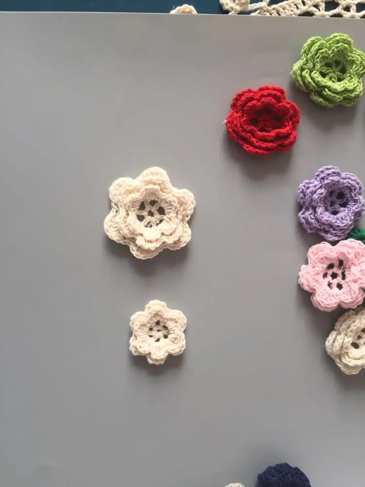 2017 new arrival cotton crochet colored accessories lace flower foe DIY cloth decoration patches | Дом и сад