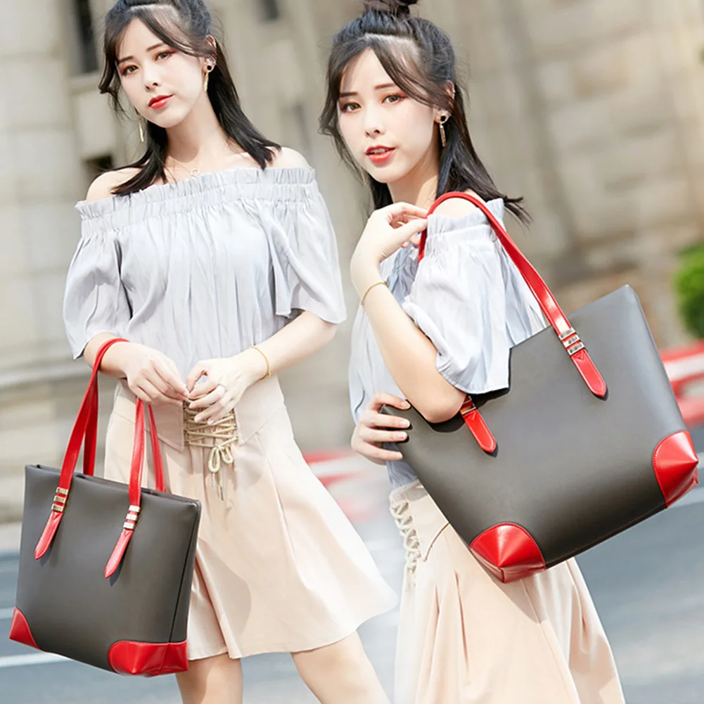 Ретро Для женщин Pu сумки Сумка Мода Большие Tote кошелек новая сумка Хобо