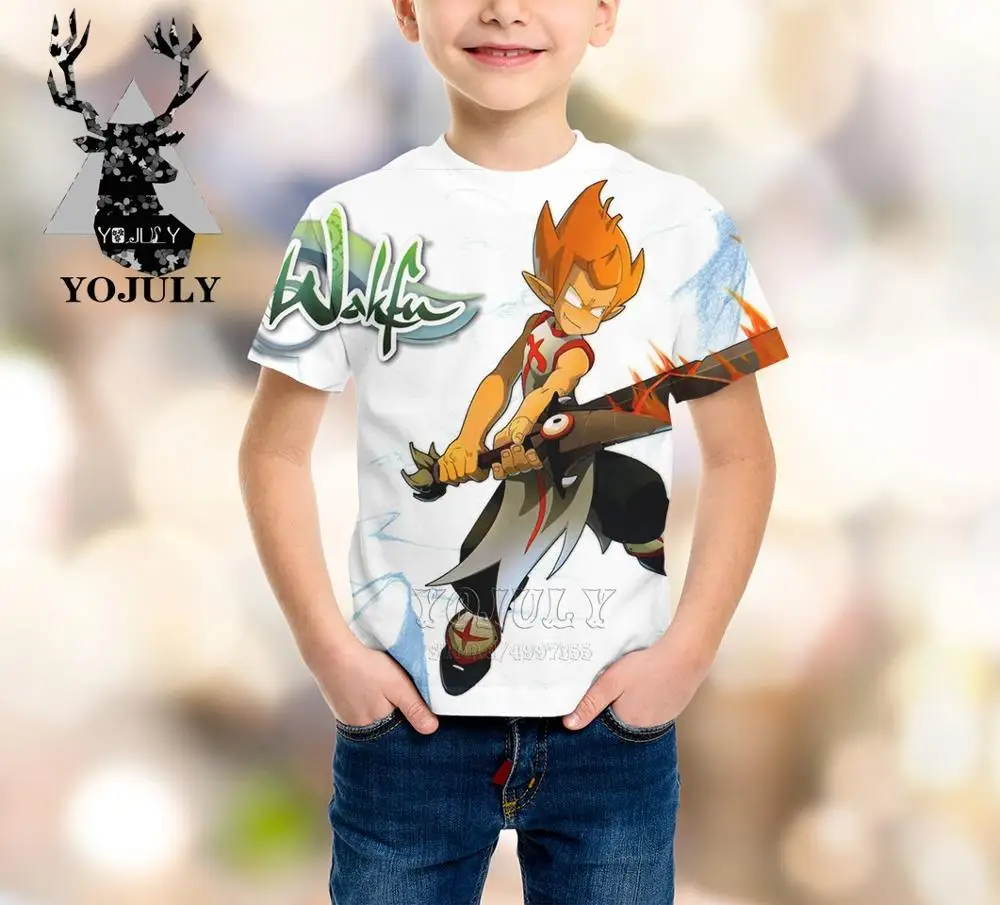 15 YOJULY wakfu harajuku/детская одежда с 3d принтом для мальчиков и девочек-подростков детская футболка горячая Распродажа, модные футболки Modis с круглым вырезом, A236 - Цвет: 15