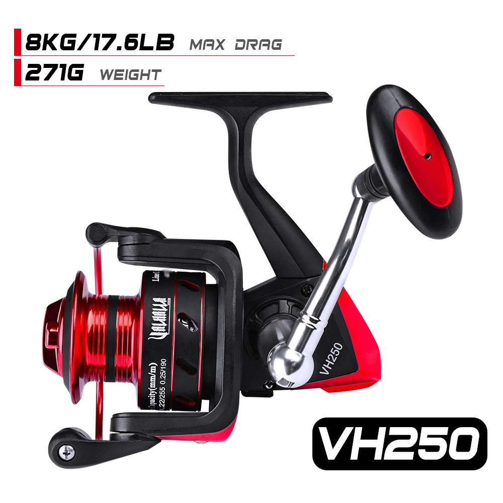 PRO BEROS New Fishreel Drag Spinning Reel with Large Spool 19KG Max Freshwater 11+1BB Fishing | Спорт и развлечения
