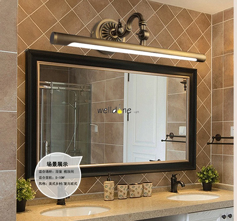 2018 Новое прибытие LED шкаф зеркало свет 110V 220V 240V ванная комната тщеславие