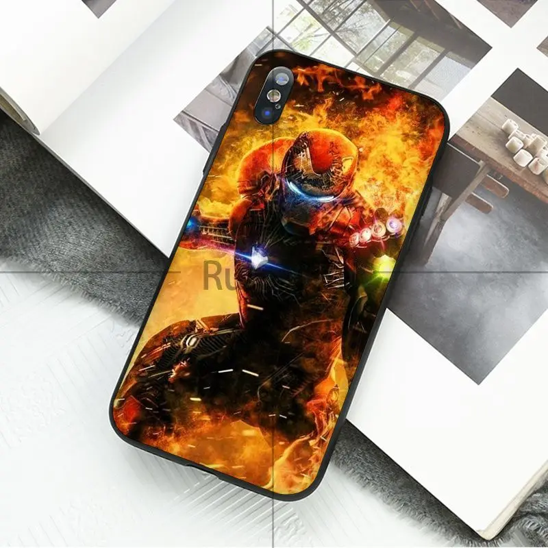 Ruicaica Marvel Мстители EedGame I am Железный человек роскошный уникальный дизайн чехол для