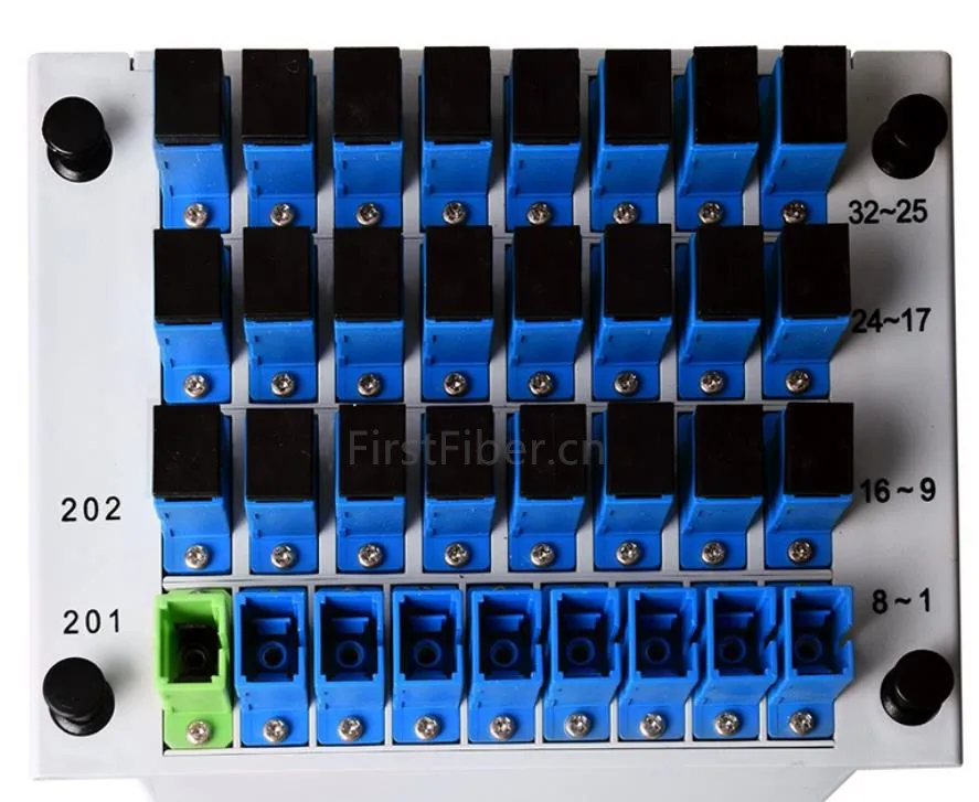 1x32 SC/UPC разветвитель оптоволокна распределитель кассеты вставка T ABS PLC FTTH 1X32 Planar
