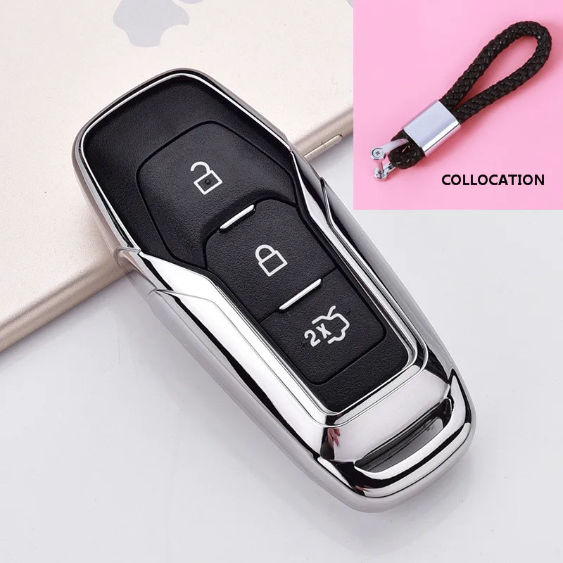 Мягкие ТПУ ключ чехол для FORD для FUSION Mondeo Mustang F-150 для Линкольн для EDGE EXPLORER МК 4/5 button