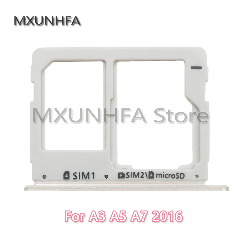 10 шт./лот держатель слота для карт Micro SD с двумя SIM картами Samsung Galaxy A3 A310 A5 A510 A7 A710 2016