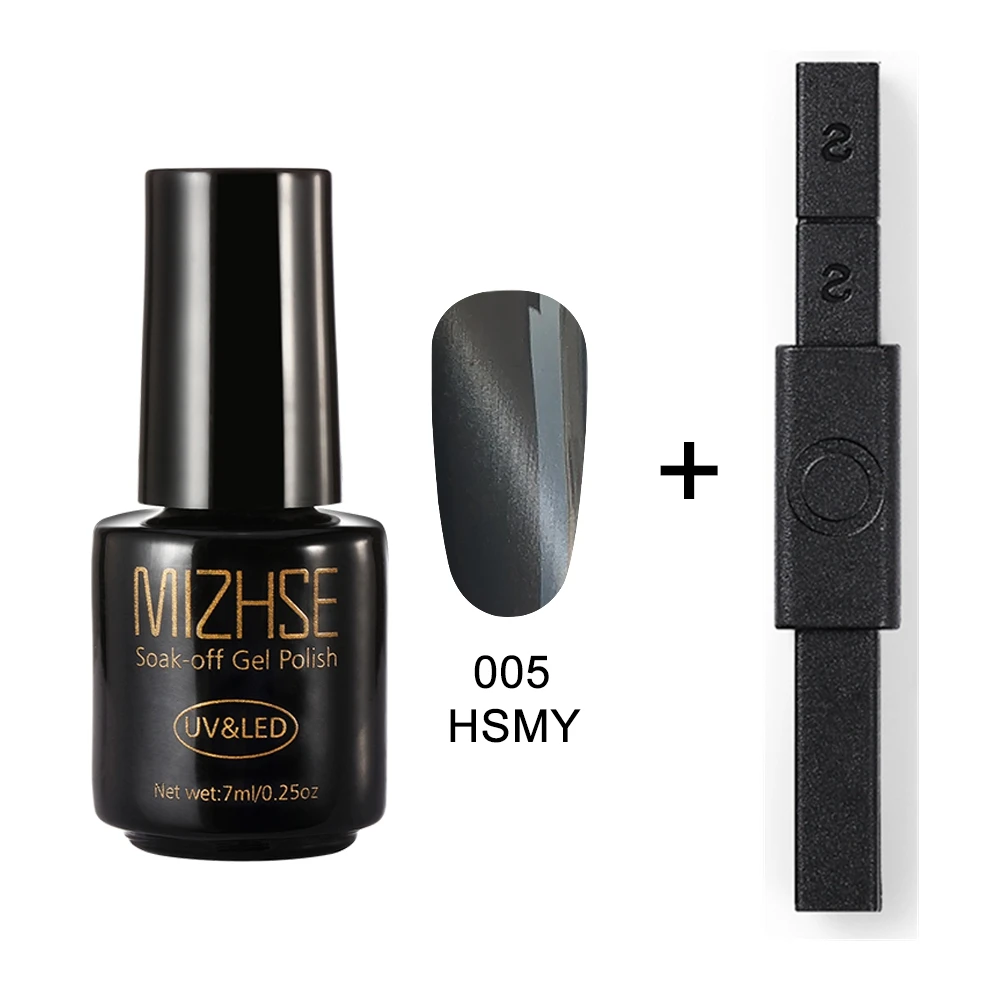 HSMY005 and BLCT MIZHSE Магнитный 5D кошачий глаз УФ-гель для ногтей Магнит Лазерная Фольга для маникюра Лак сильный магнит 12 стилей УФ гель лак для ногтей - Цвет: HSMY005 and BLCT