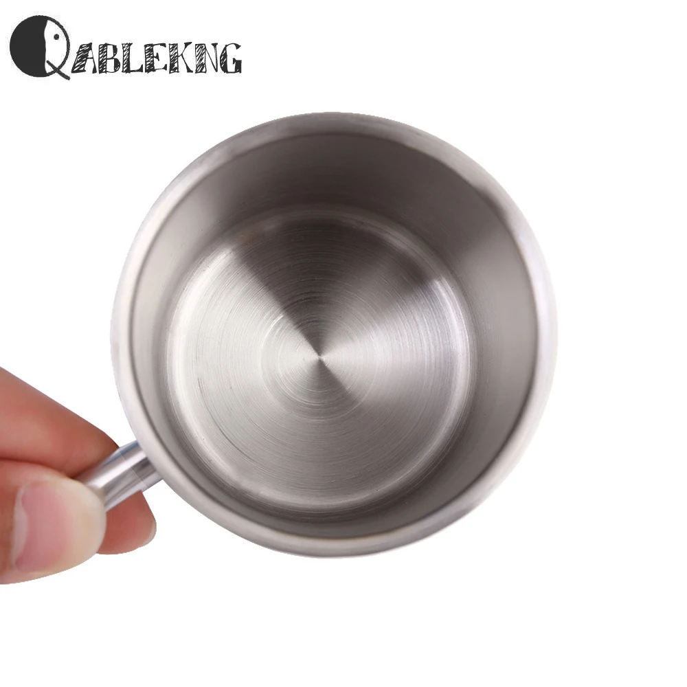 QABLEKNG Classic 3 Размеры пивные кружки модные Нержавеющая сталь Кофе чашки с двойными