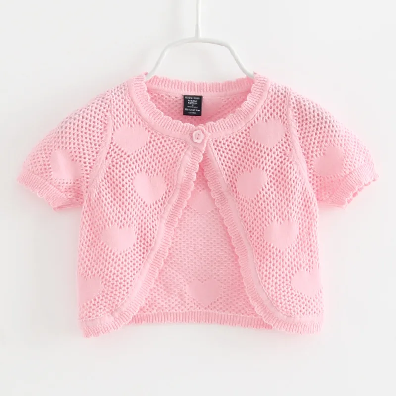 

Girl 2019 Spring Autumn Baby Cardigan Coat Children Sweaters Long-Sleeve Hollow Knit School Kids Sweater Jacket LZ364