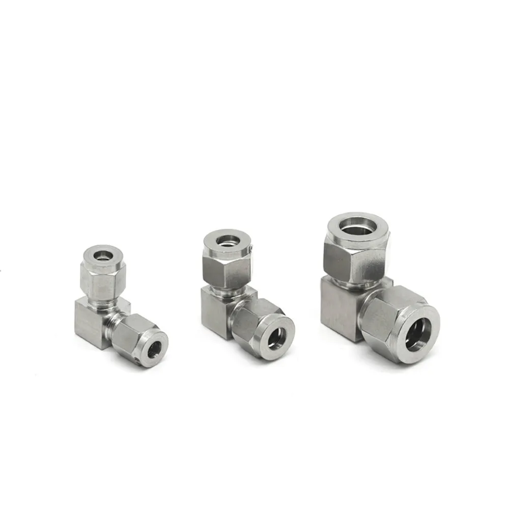 Компрессор из нержавеющей стали 304 Соединитель С Двойным Зажимом 6 мм 8 10 12 1/4 дюйма