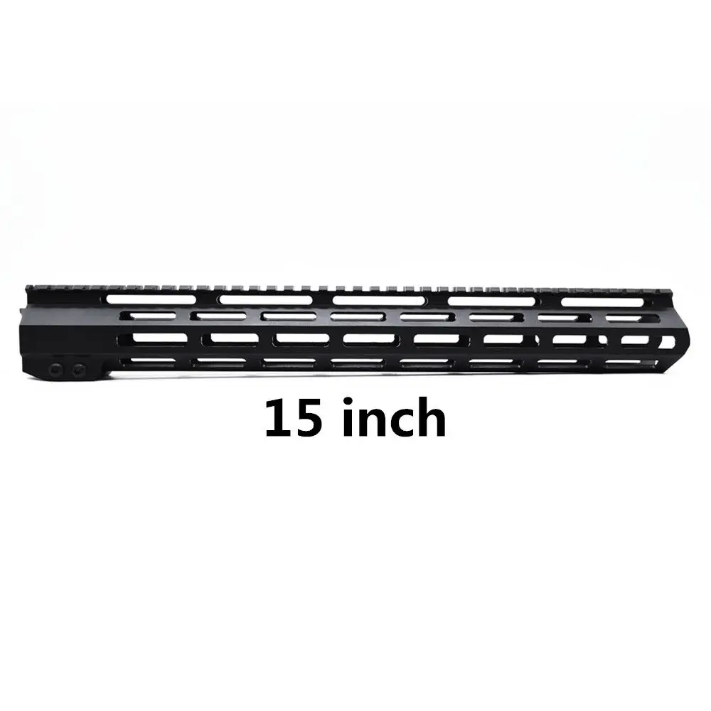 15 inch " 9" 1" 12" 13," 15" дюймов AR15 свободный поплавок MLOK цевье для винтовки для охотничьего следа тактический прицел крепление w стальная гайка - Цвет: 15 inch