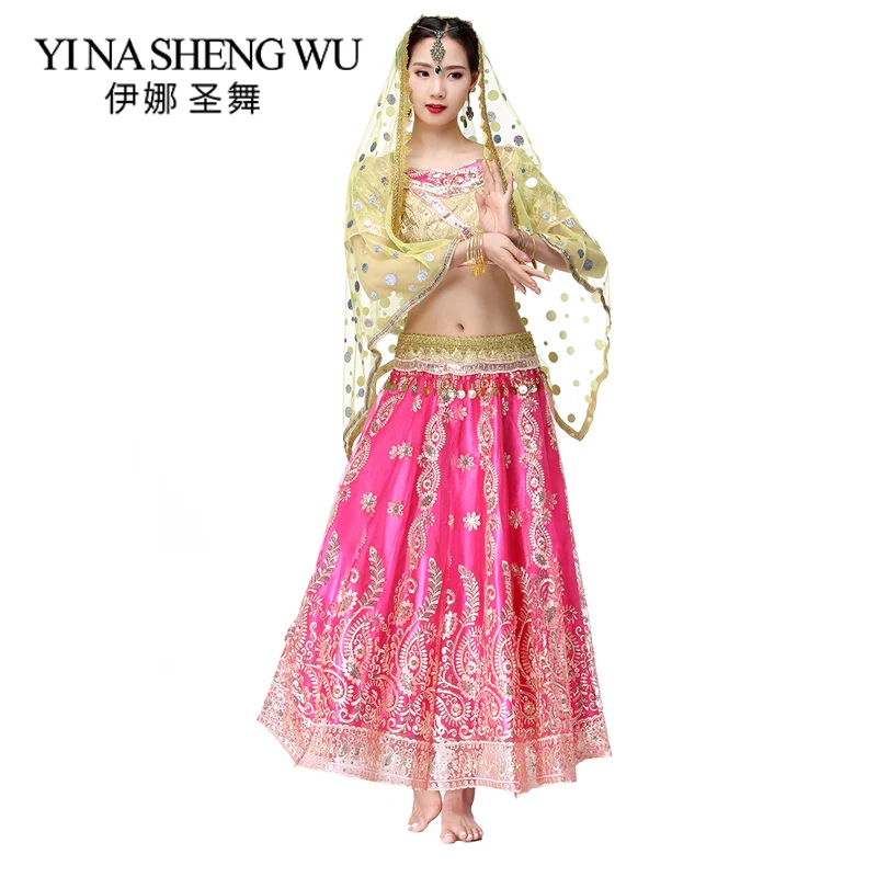 Новый женский танец живота Болливуд Сари наряд для выступлений индийский костюм