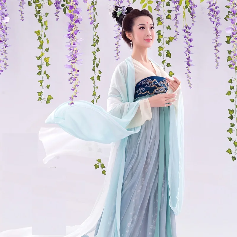 

Zi Yan Tang Dynasty Princess High Waist Ruqun Hanfu Costume Thematic Photography Costume Hanfu for Women Cosplay Costume