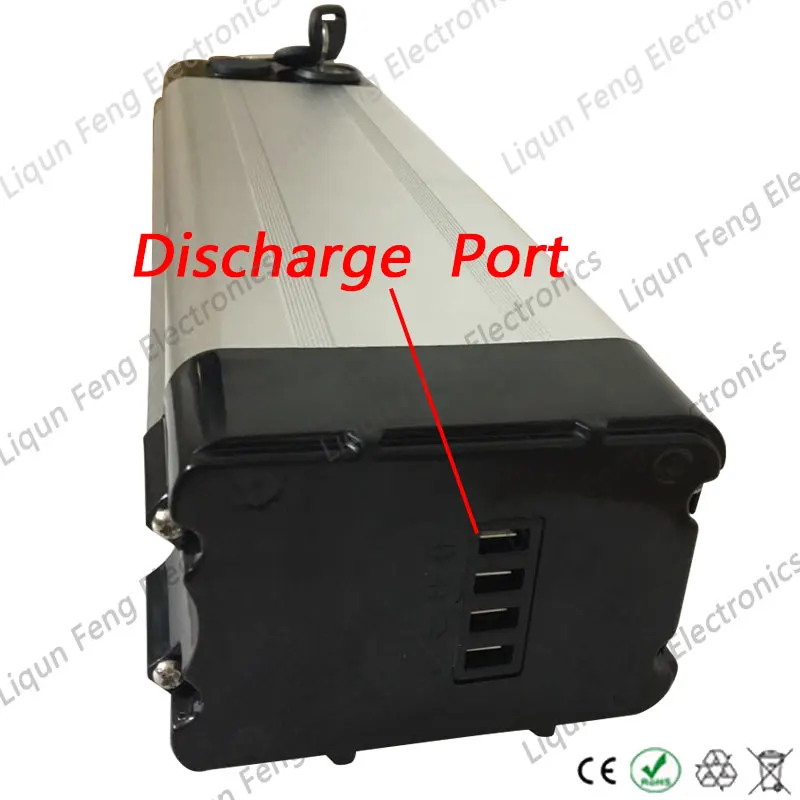 Литий ионный аккумулятор для электронного велосипеда 24 В 10 А/ч серебристый 350 Вт