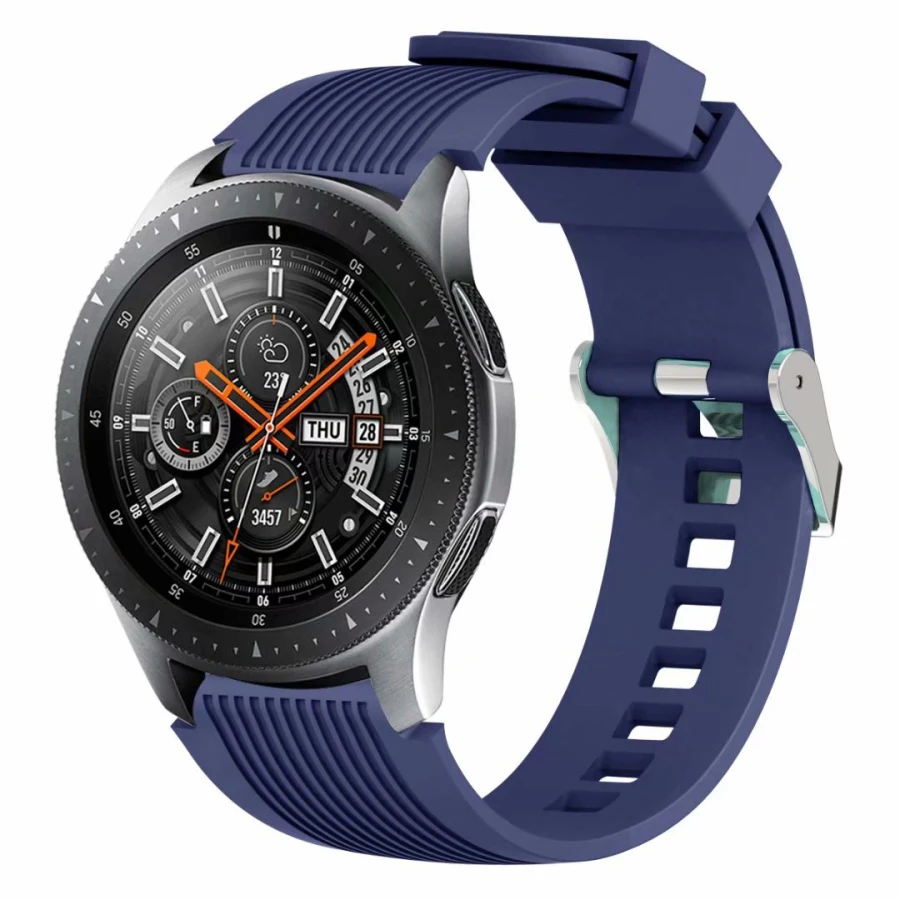 Силиконовый ремешок для часов 22 мм 20 Samsung Galaxy Watch 42 46 мягкий резиновый спортивный