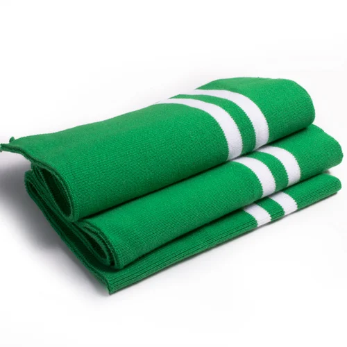 Grass green white Тонкая полоса хлопок стрейч вязать вырез манжеты пояс ребра отделка свитер ткань для свитера бейсбол одежда аксессуары - Цвет: Grass green white