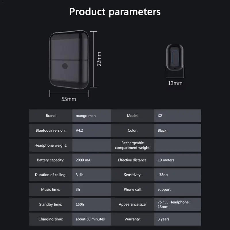 Хит продаж беспроводная bluetooth гарнитура мини невидимые бинауральные стерео
