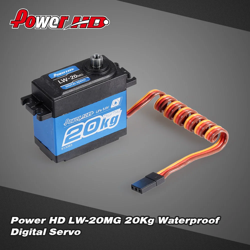 Мощность HD LW-20MG для детей до 20 кг по самой низкой цене, Водонепроницаемый высокий крутящий момент цифровой сервопривод с металлическим Шестерни для RC 1/10 1/8 внедорожник Buggy