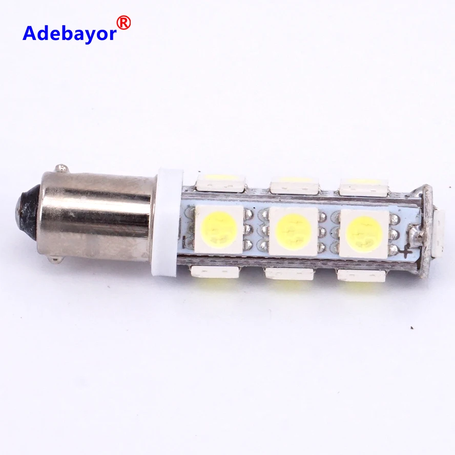 50X Авто BA9S t11 5050 led 13 SMD 6523 1895 W6W T4W светильник 12V рулевой указатель поворота панель
