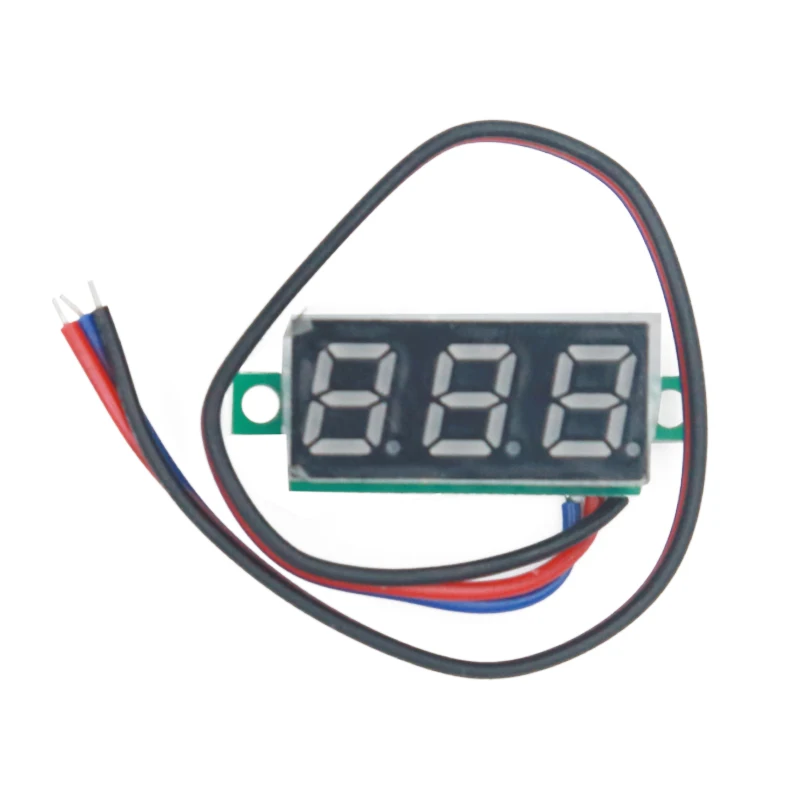 100 шт./лот DC0 100V 0 28 дюймов 3 Биты цифровая панель напряжения вольтметр тестер