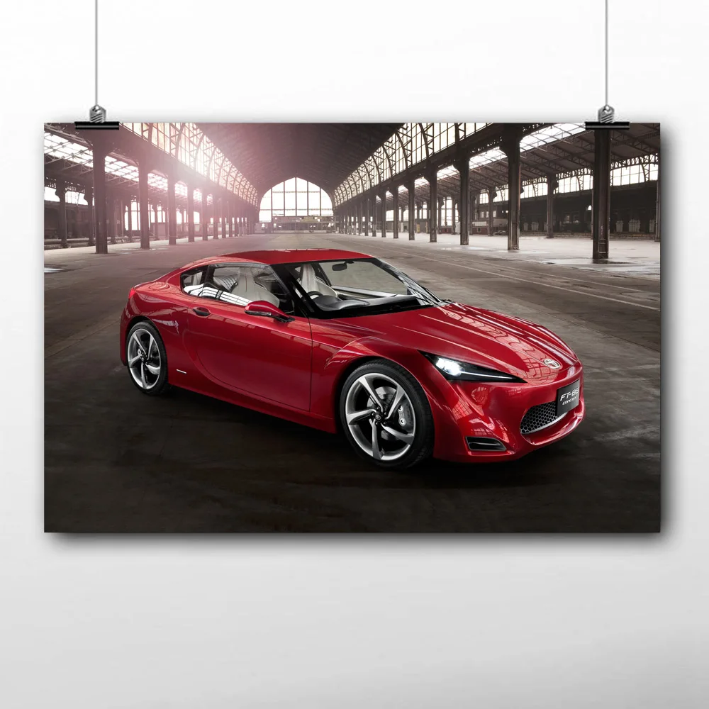 HD Печатный Toyotaa 86 супер спортивный автомобиль обои плакаты холст стена искусство