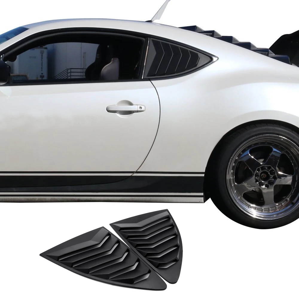 Черные оконные жалюзи на заднюю четверть ABS подходят для 2013 18 Scion FRS Subaru BRZ|Обвесы| |