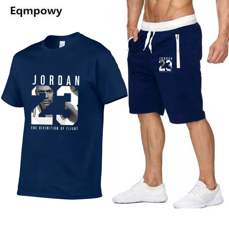 Новый летний Специальная футболка Для мужчин последние Jordan 23 Модные принты