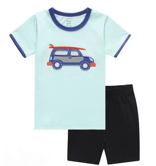 style 20 Хлопковая одежда для детей ростом от 90-130 см детские пижамы с мультяшным принтом для мальчиков и девочек, летние шорты с длинным рукавом детская одежда для сна, пижамы для малышей, одежда для сна, ночное белье, домашняя одежда - Цвет: style 20