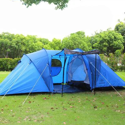 Preise 3-4persons Luxus 2 Zimmer 1 Halle Doppel Schicht Große Familie Outdoor Camping Zelt Familie Party Reisen Zelt Haben Große Raum Zimmer
