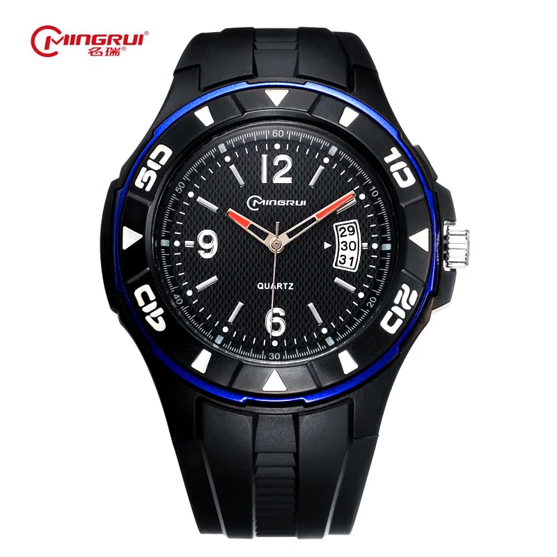 Модный бренд Для мужчин кварцевые часы студент Повседневные платья Наручные