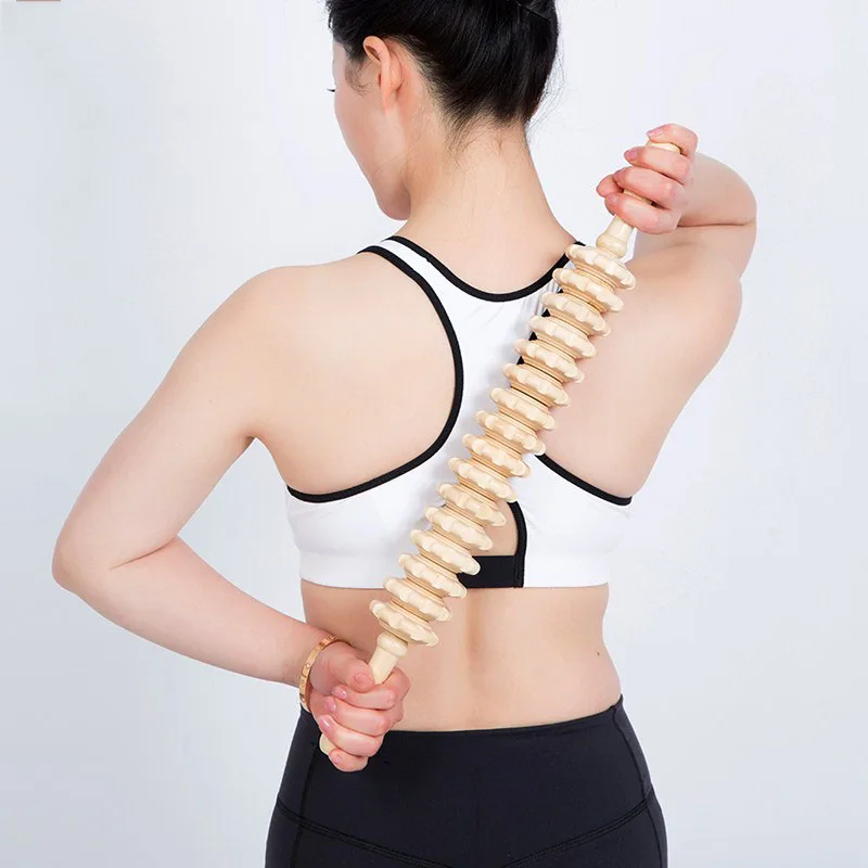 Высококачественный меридиан для йоги HANRIVER деревянный массажер шеи и ног |