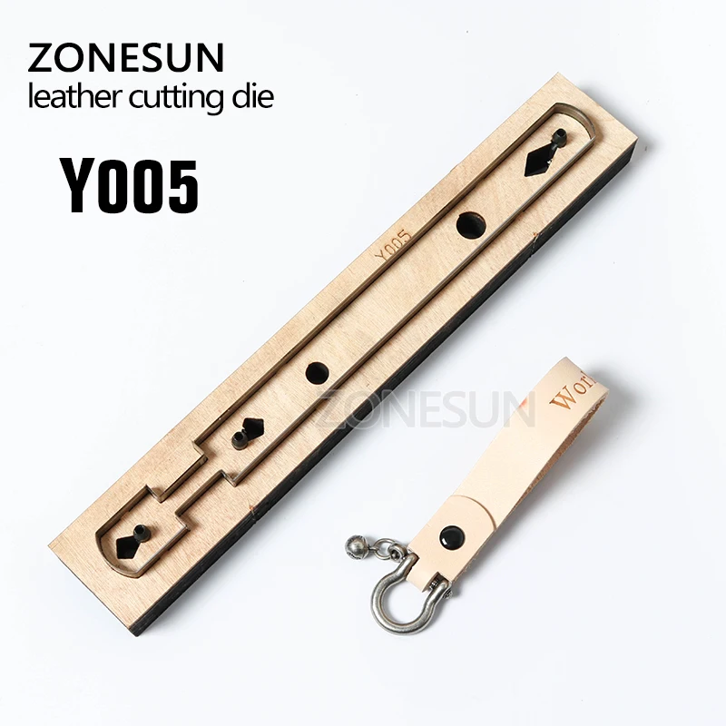 ZONESUN кожаный ремесло DIY брелок деревянный шаблонный нож пробивая для Резки