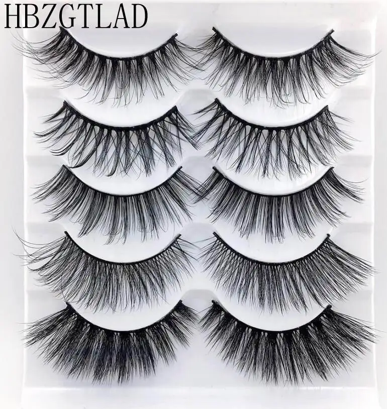 5pair 1 Новинка, 13 видов стилей, 5 пар, норковые накладные ресницы, натуральные/Густые длинные ресницы для макияжа, инструменты для наращивания - Цвет: 5pair 1