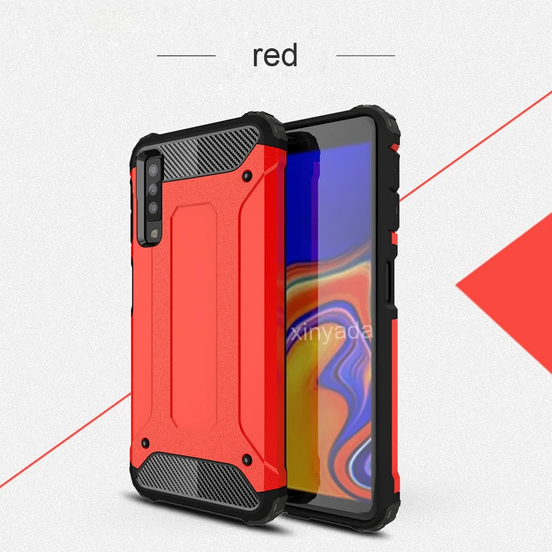 Противоударный чехол-Броня чехол для samsung Galaxy A7 A9 A6 A8 S9 плюс S8 Note 8 9 J7 Duo J4 J6 J8 мягкий силиконовый ПК Жесткий Чехол бампер