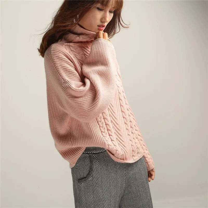 ZEHANGSEA18 winter explosions thick-soled high-neck sweater women loose casual pullover large size knit bottoming shirt-Shipping | Женская
