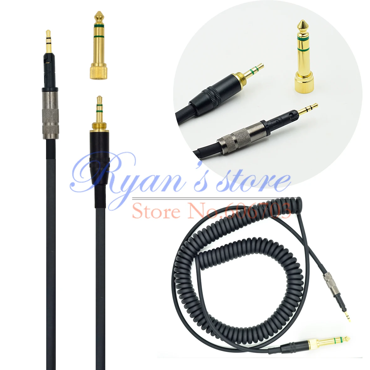 Сменный аудиокабель для DJ черный провод Sennheiser HD6 MIX HD7 HD8 наушники|wire best|cable wire