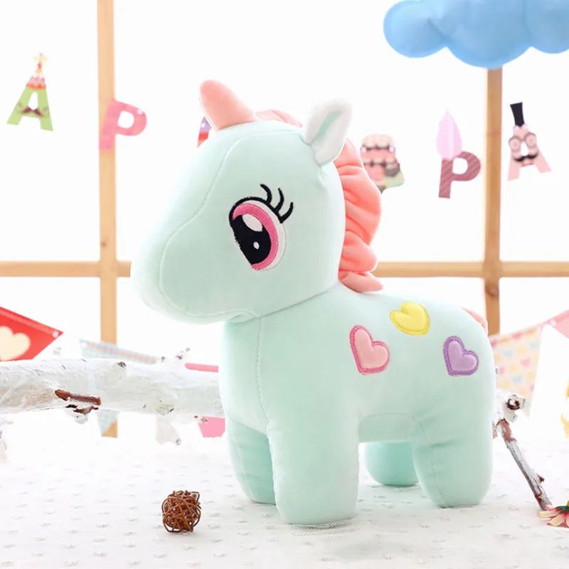 20/22 см милый Единорог плюшевая игрушка мягкая кукла с надписью «Unicorns мягкая пижама в виде животных Единорог обниматься успокоить Подушка для сна, подарок для детей