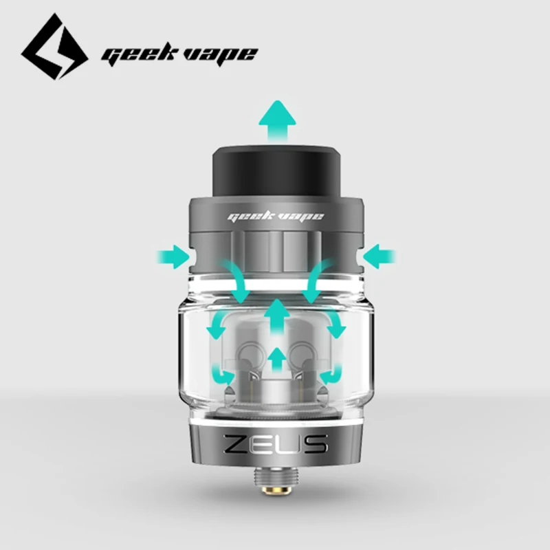 Geekvape Zeus Dual RTA pod vape tank Емкость 5 мл/4 мл с одной/двойной катушкой для создания