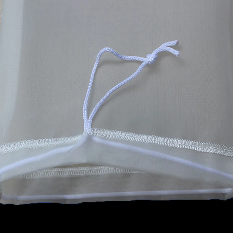 Белый 100/200/300 Brew сетчатый мешок W/String пивной бокал вина из бесшовной ведро фильтр