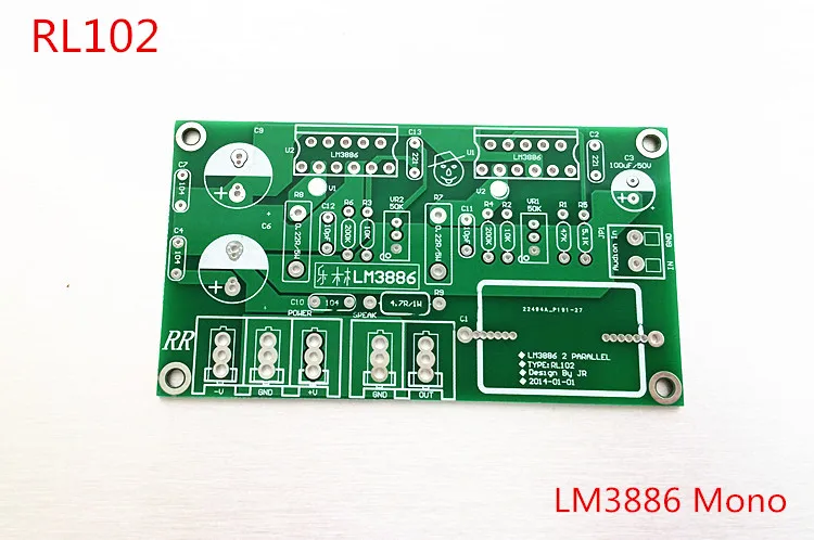 Новый моно усилитель двойной LM3886 2 параллельно 3886 доска печатной платы только|board