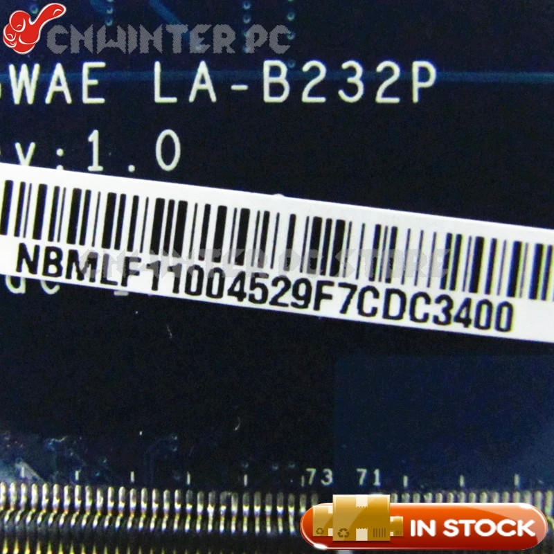 Материнская плата NOKOTION Z5WAE LA B232P NBMLF11004 для ноутбука Acer aspire E5 521|Материнские платы| |