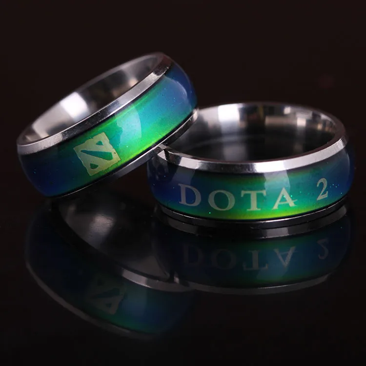 2 стиля Dota периферийные титановые кольца Dis цвет Tritium Correntes Masculinas Link DOTA2 Neckless Man Pingente