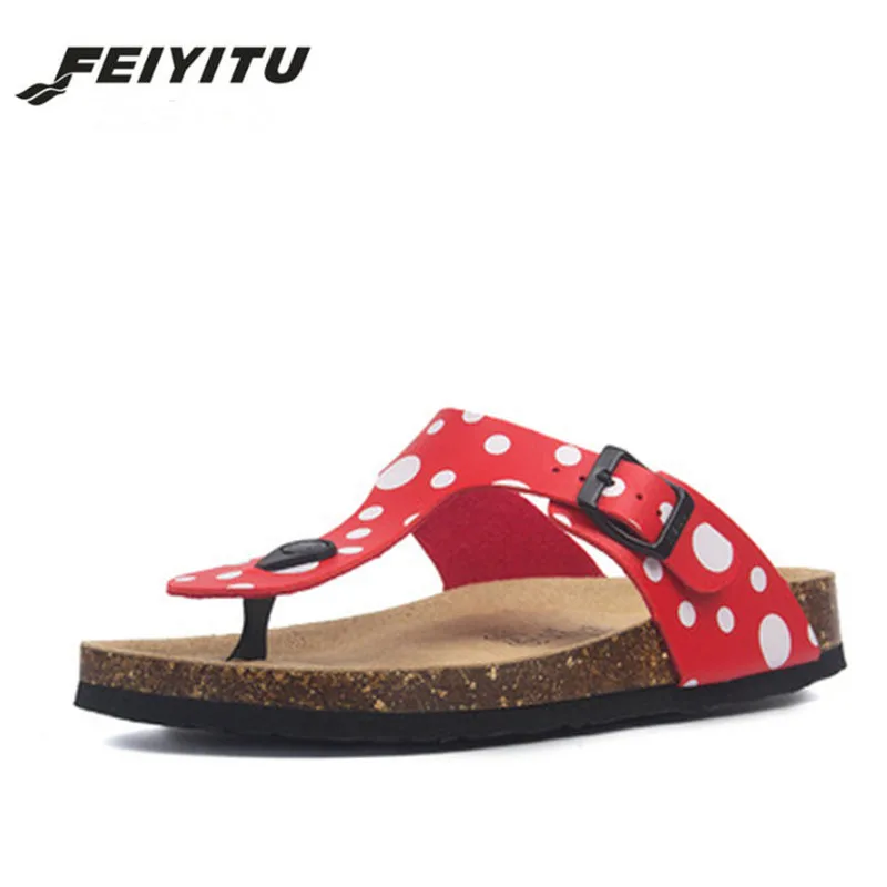 FeiYiTu/Модная пробка тапочки Новинка лета 2019 мужские Разноцветные повседневные