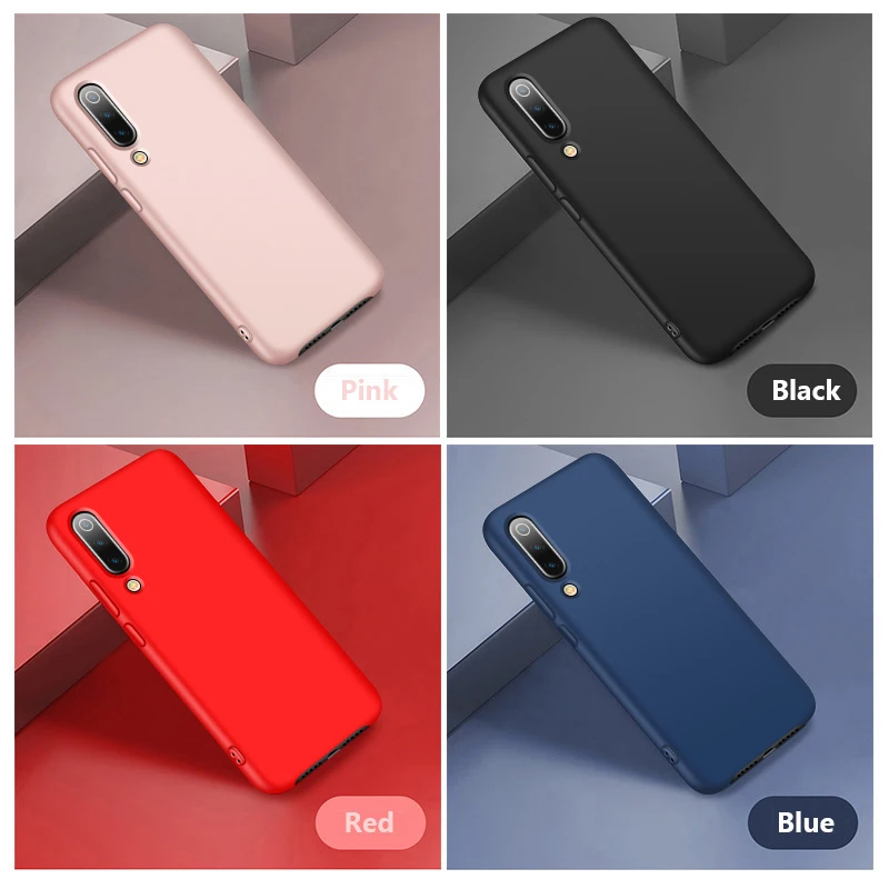Жидкий силиконовый чехол GKK для Xiaomi Mi 9 противоударный Ультратонкий Мягкий из ТПУ
